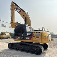 Excavatrice hydraulique sur chenilles Caterpillar 323D2L d'occasion de haute qualité, 23 tonnes, modèle 2024, faible nombre d'heures de travail, moteur, boîte de vitesses, pompe