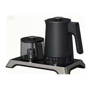 Set <span class=keywords><strong>Bollitore</strong></span> <span class=keywords><strong>Elettrico</strong></span> Multifunzione dal Design Elegante Nero <span class=keywords><strong>con</strong></span> <span class=keywords><strong>Infusore</strong></span> per Tè per Casa e Ufficio - Product Image 3