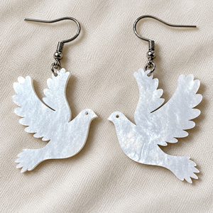 Orecchini Pendenti a Forma di Uccellino per Uso Quotidiano, Feste e Regali Festivi per Donne, con Finitura Scintillante - Product Image 3