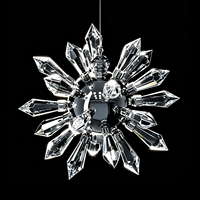 Lustre moderne pour salon, villa de luxe, duplex, loft, hall, plafond haut, lustre en cristal, luminaire suspendu pour escalier