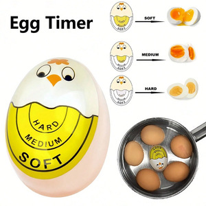 Temporizador <span class=keywords><strong>para</strong></span> Huevos que Cambia de Color, <span class=keywords><strong>para</strong></span> Huevos Cocidos Suaves o Duros, de Resina Ecológica, Color Rojo - Product Image 2