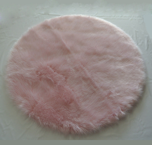 Tappeto a Forma di Cuore in Finta Pelliccia di Pecora Super Morbida, <span class=keywords><strong>Rosa</strong></span>, Antiscivolo, Lavabile in Lavatrice - Product Image 4