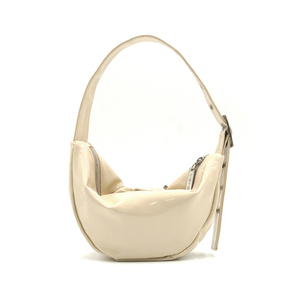 Custom Grade Glam Cream Casual Tote <b>Bag</b> With <b>String</b> Wrinkle Texture And Inner Pocket Organizer - Product Image 4