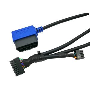 Câble OBD2 mâle 16 broches à angle droit personnalisé vers appareil Cvilux 18 broches et connecteur <span class=keywords><strong>IO</strong></span> 10 broches - Product Image 6