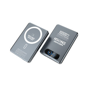 F15 10000mAh Semi-Solid Battery Magnetic Power Bank with 11.5mm Ultra Slim Body TFT Screen 15W 20W Fast Charging Aluminum Alloy - Product Image 6