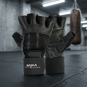 Professional MMA Costumes Leather Lifting Gloves Gym Fitness Customizable Versatile <b>5kg</b> 25kg <b>Weight</b> Ranging Power Bags Made - Product Image 3