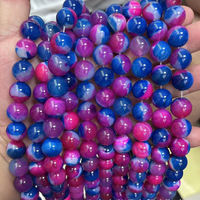 Perles d'agate Xulin en gros, 10mm, 14mm, 13*18mm, couleur galaxie, perles rondes en pierre naturelle en vrac pour la fabrication de bijoux DIY