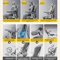 Chaise de bureau ergonomique de qualité supérieure, avec revêtement en tissu de couleur personnalisée, profondeur de siège réglable, cadre en aluminium