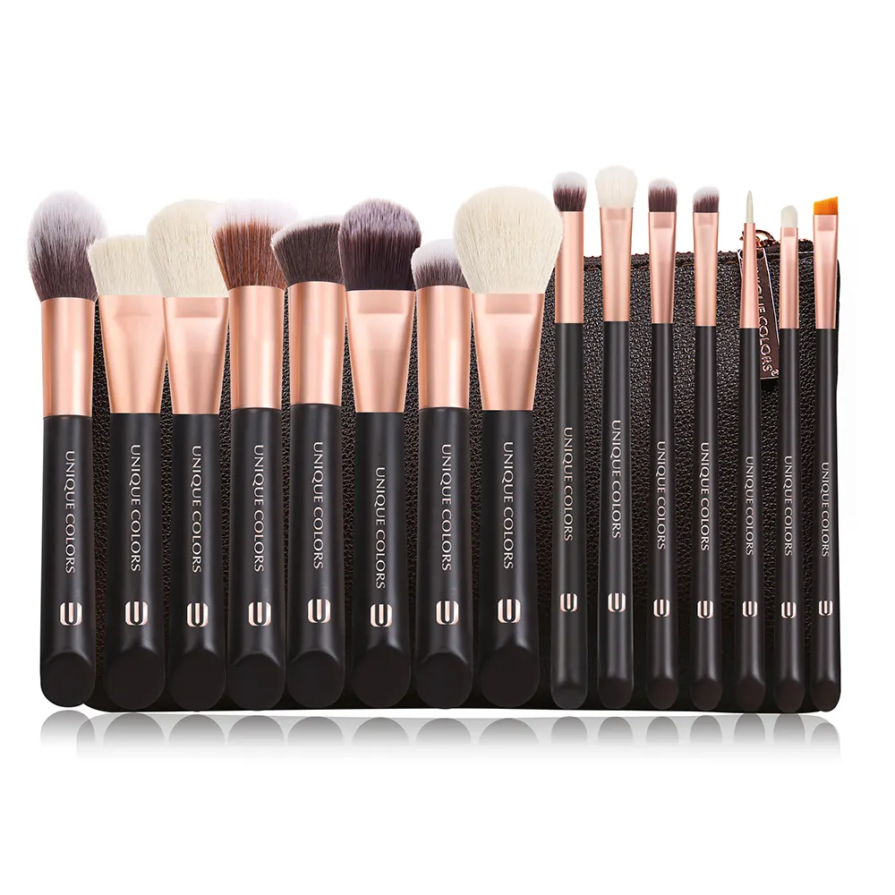 115Pcs Makeup Brushes shiny black Travel Set Synthetic Foundation Eyeshadow facial cosmetics brush sets