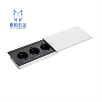 Jiaxin Enchufe de Mesa Deslizante Multifunción Universal para Cocina con 3 Tomas de CA y Cable de 1.8m Sin Conexión a Tierra