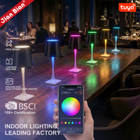 Barre d'ambiance LED RGB personnalisable, sans fil, rechargeable, pratique, moderne, intelligente, avec contrôle de groupe Tuya Wifi, lampe de table pour restaurant