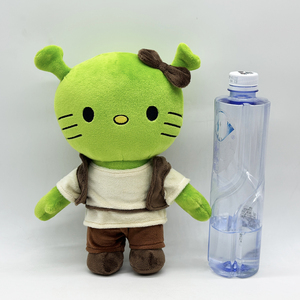 Nouvelle Peluche Hello Kitty Artist HK Kt, Poupée en Peluche Chat, Coussin Doux Dessin Animé, Oreiller Monstre à Tête Verte - Product Image 6