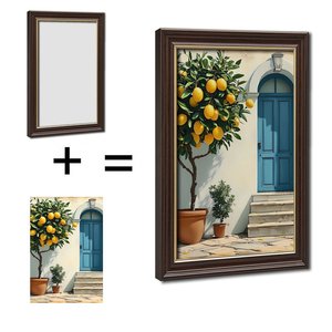 กรอบไม้ลายไม้สีทองขนาด 12x18 นิ้ว สำหรับ "ฮากูนา มาตาทา" เพื่อความสนุกสนานในห้องนอน - Product Image 1