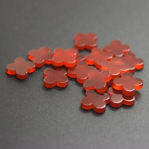 อาเกตสีแดงธรรมชาติรูปใบโคลเวอร์สี่แฉกคุณภาพสูง - Product Image 3
