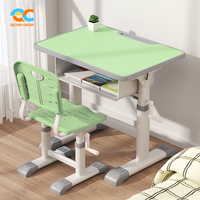 Ensemble table et chaise d'étude multifonction à faible MOQ, ergonomique et réglable pour enfants et étudiants, durable, en métal massif, vente en gros directe usine