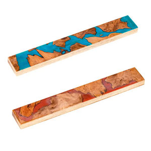 Thiết kế mới Cedar <span class=keywords><strong>Burl</strong></span> & Epoxy nhựa từ dao Dải dao nhà bếp dao từ lưu trữ giá - Product Image 3