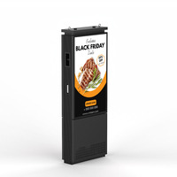 Pantalla digital para exteriores de 55 pulgadas de doble cara para ascensor minorista Exposición de aeropuerto Wayfinding Educación Kiosco impermeable Gráficos