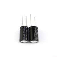 Condensateur électrolytique en aluminium 35V 2200F 16x25mm -55°C à +105°C pour moteur AC, autres composants électroniques Chong