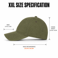 Gorra de Béisbol Oxford de Lujo con Logotipo Personalizado, Talla XXL, 65cm, Corona Profunda, 100% Algodón, Unisex, Venta al Por Mayor
