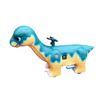 Dinosaure animatronique réaliste avec yeux 3D en silicone, son rugissant et lumières LED pour parc d'attractions, idéal pour les enfants