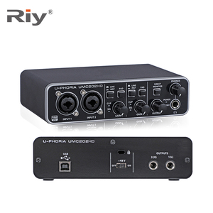 <span class=keywords><strong>Tarjeta</strong></span> <span class=keywords><strong>de</strong></span> <span class=keywords><strong>Sonido</strong></span> Externa USB Inalámbrica UMC202HD, Interfaz <span class=keywords><strong>MIDI</strong></span>, Preamplificadores <span class=keywords><strong>de</strong></span> Micrófono, Compatible <span class=keywords><strong>con</strong></span> 10 Dispositivos, Grabación <span class=keywords><strong>de</strong></span> Estudio, Reducción <span class=keywords><strong>de</strong></span> Ruido - Product Image 1