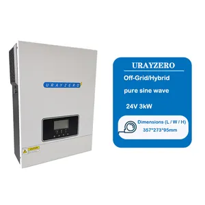 24V Zonne-Energie Omvormer 3kw Omvormer Met Mppt Lading Controller Hybride Zonne-Energie Omvormer