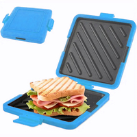 Cuisine Offre Spéciale 7 en 1 Sandwich Mini Gaufre Toast Maker Four À Micro-ondes Cuiseur À Oeufs pour Micro-ondes Four Sandwich Grille-pain
