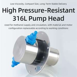 Small Micro Magnetic Drive <b>Gear</b> <b>Pump</b> Low Pressure 500W 1.2L <b>Pump</b> Head 24V Water <b>Oil</b> Viscosity Liquid Filling Metering Stainless - Product Image 3