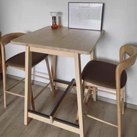 Chaise nordique personnalisable, tabourets de bar en bois pour cuisine, salle à manger, extérieur et usage hospitalier, chaises de bar modernes avec assise colorée
