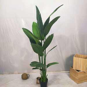 Amaazon, gran oferta, plantas tropicales, palmera Artificial, vegetación, árboles de plátano falsos, <span class=keywords><strong>grandes</strong></span> árboles de bonsái artificiales para exteriores <span class=keywords><strong>en</strong></span> maceta - Product Image 3