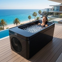 Baignoire à glace tout-en-un avec contrôle WIFI par application, 1 CV, avec refroidisseur et filtre pour hôtel, spa, salle de sport