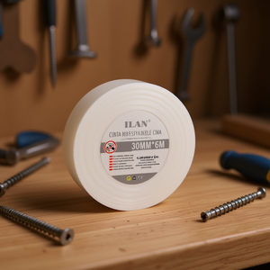 Cinta Adhesiva de Doble Cara Ilan 30mm X 6m Grosor 2.5mm Para Montaje y Fijación - Product Image 3