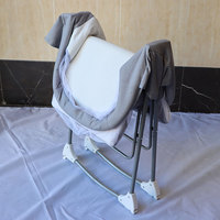Lit de bébé pliable portable européen en métal, berceau pliable pas cher avec moustiquaire pour nouveau-né