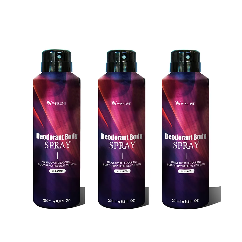 Desodorante para homens, 200 ml spray corporal desodorante para homens