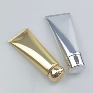 Tubos de Lujo de 50ml, 80ml, 100ml para Crema de Manos, Tubo Suave Dorado Brillante, Envases Exprimibles para Limpiador Facial Cosmético - Product Image 5