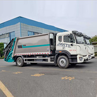 Camion compacteur de déchets HOWO 18CBM à châssis lourd, chargement arrière, hermétique, pour collecte et transfert de déchets, prix usine