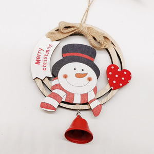 Adornos Navideños de Madera, Círculos Pintados para Colgar, Decoración para el Hogar, Regalo - Product Image 2