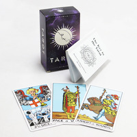 Cartes de tarot personnalisées imprimées, écologiques, gaufrées, avec guide d'utilisation pour la famille, en papier