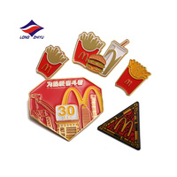 Broche en émail doux Longzhiyu, badge de dessin animé, logo d'entreprise, broche avec logo personnalisé, broche en métal durable