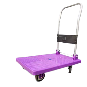 Carretilla de Plataforma Plana de Acero Inoxidable de 4 Ruedas Easy Move, Diseño Plegable Súper Silencioso, Conveniente para Uso en Almacenes y Compras, OEM - Product Image 3