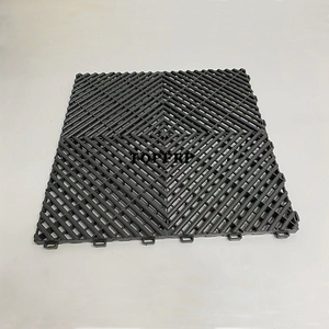 Heavy Duty Car Wash Shop Drain Grating <b>Plastic</b> Interlocking Floor Mat Garage Floor <b>Tiles</b> - Product Image 1