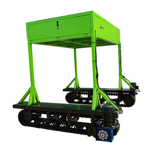 Kleine elektrische fern gesteuerte Ketten fahrgestelle Multifunktion ale Transport plattform 150kg Tragfähigkeit 48 V240Ah Batterie - Product Image 1