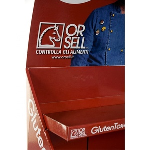 Two Tiers POS <b>Counter</b> Display Stand for Merchandise, Small Cardboard <b>Counter</b> Product Display Stands - Product Image 5