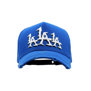 커스텀 5패널 핑크 메쉬 트러커 캡 자수 Ny 무지 디스트레스드 스포츠 고라스 여름 모자 - Product Image 4