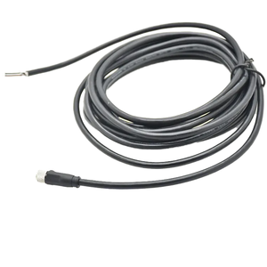 ขั้วต่อกันน้ำแบบวงกลม M8 IP67 สำหรับงานอุตสาหกรรม แบบ 4 ขา ขึ้นรูปตรง ตัวเมีย สาย PVC ขั้วต่อปลั๊กแบบอากาศยาน - Product Image 2