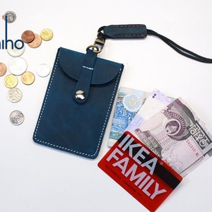 Boshiho - Correa Personalizable de Cuero Genuino Crazy Horse, Cordón Desmontable para el Cuello, Porta Tarjetas, Porta Identificaciones, Porta Credenciales, Todo en Uno - Product Image 2