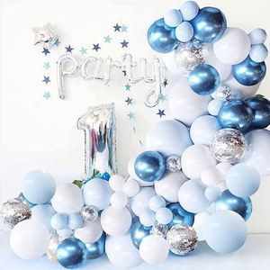 Globos de Látex para Fiestas de Cumpleaños, Kit de Arco Rosa, Azul y Dorado, Decoración para Bodas, Baby Shower, Navidad - Product Image 6