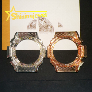 Nouveau Design Couleur Mixte Moissanite GA2100 Buss Down Watch Bezel Collection Custom Made Buss Down Watch Case Band Hip Hop - Product Image 6