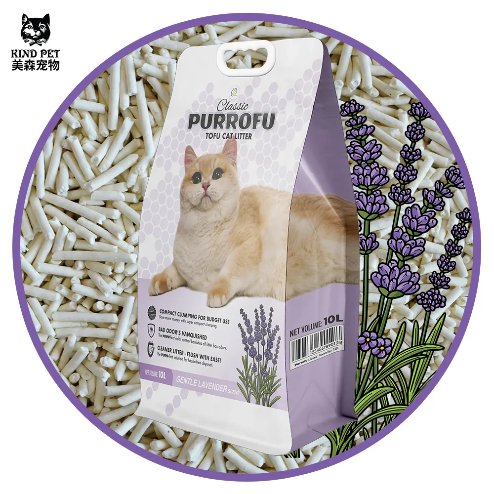 人気の猫砂メーカー工場OEMプレミアム強力凝集豆腐顆粒アリーナパラガトス猫砂
