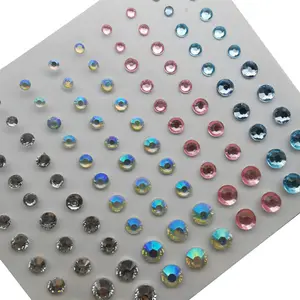 Acrylic phone Jewelry Pearl eyebrow face diamond makeup rhinestone stickers face decoration tear diamond color sequin eye shadow